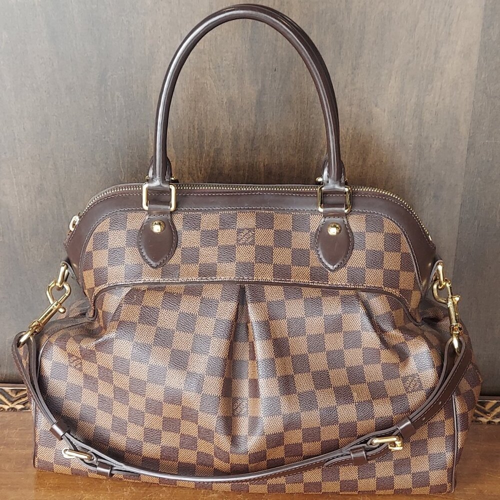 Lousi Vuitton Damier Ebene Trevi GM Satchel Handbag